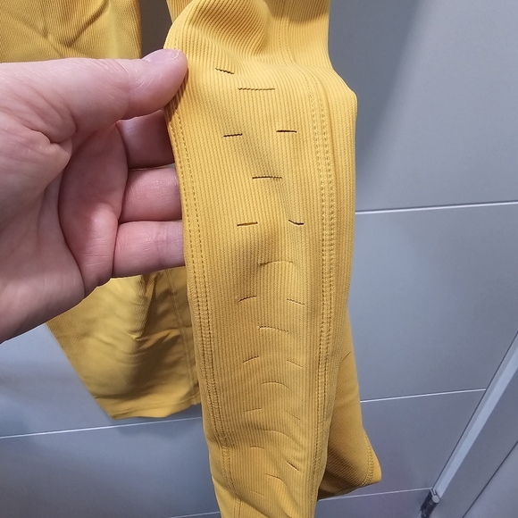 Banoffee Bendy Ribbed Leggings Size SAM GRRRL - Picture 2 of 5